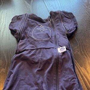 Nested Bean weighted Navy Baby Sleep swaddle